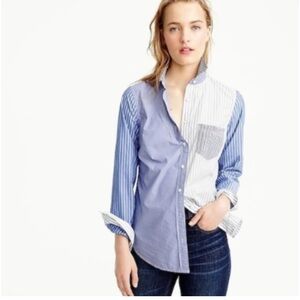 J. Crew Button Down in mixed stripe